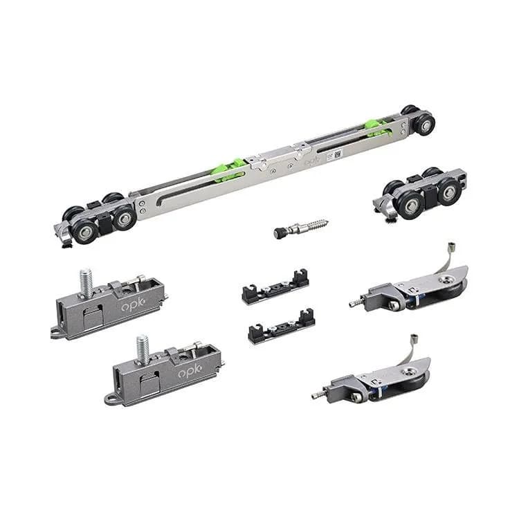 Bộ bánh xe và giảm chấn cửa lùa